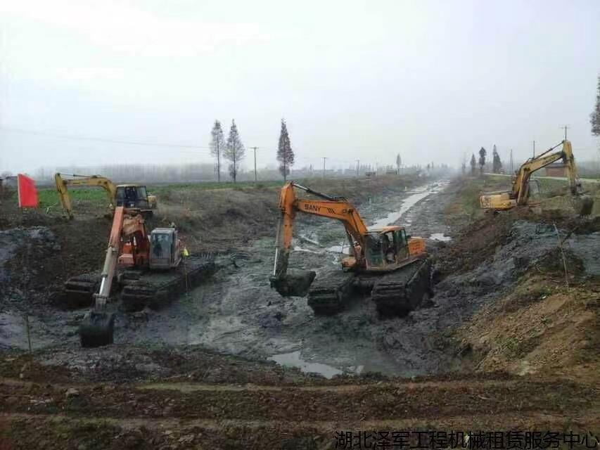 宜昌水上漂浮挖机出租清淤服务全国