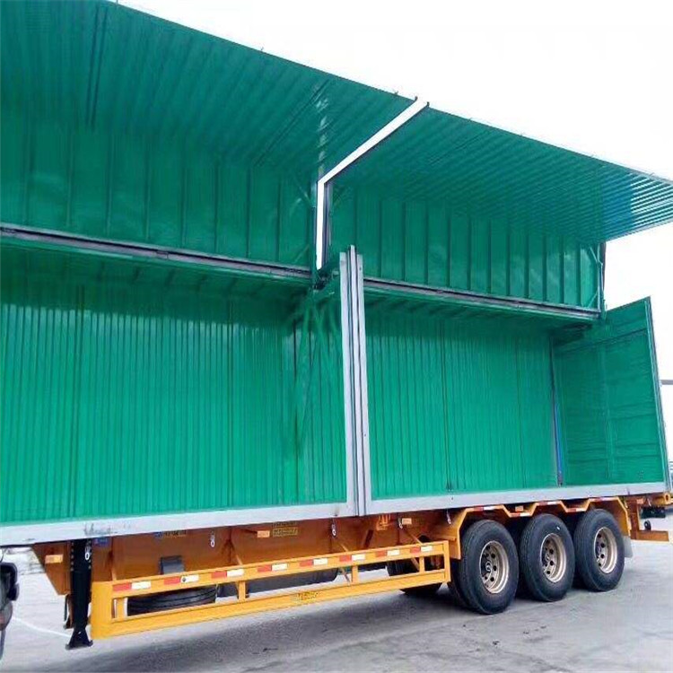 13米电动展翼集装箱飞翼箱子公告尺寸