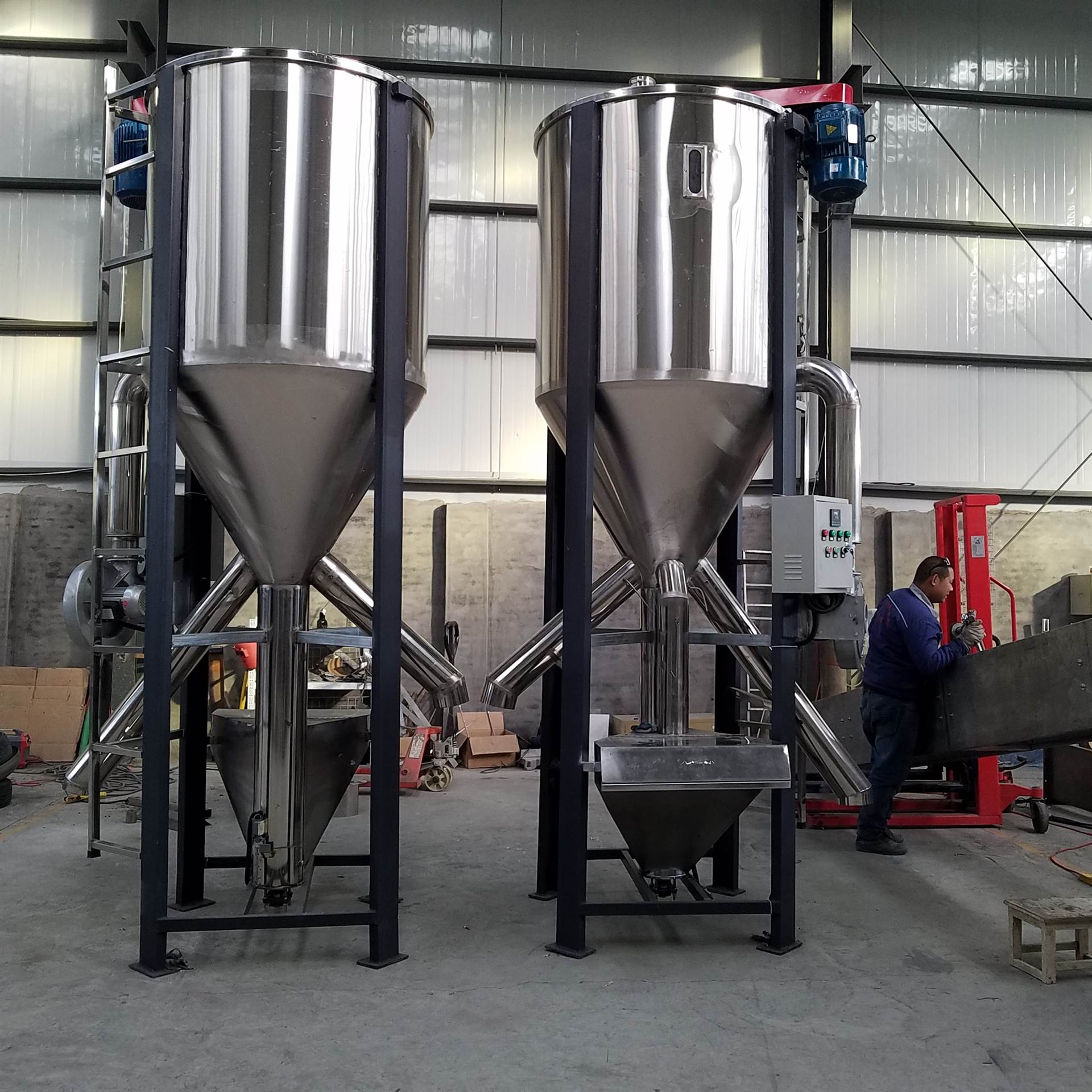 塑料颗粒搅拌罐不锈钢立式搅拌罐