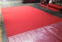 覆膜展览地毯生产厂家-会展灰色覆膜地毯200g价格