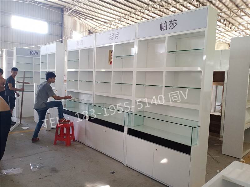 津南CAPONI/眼镜柜台厂家木纹免漆板眼镜展架