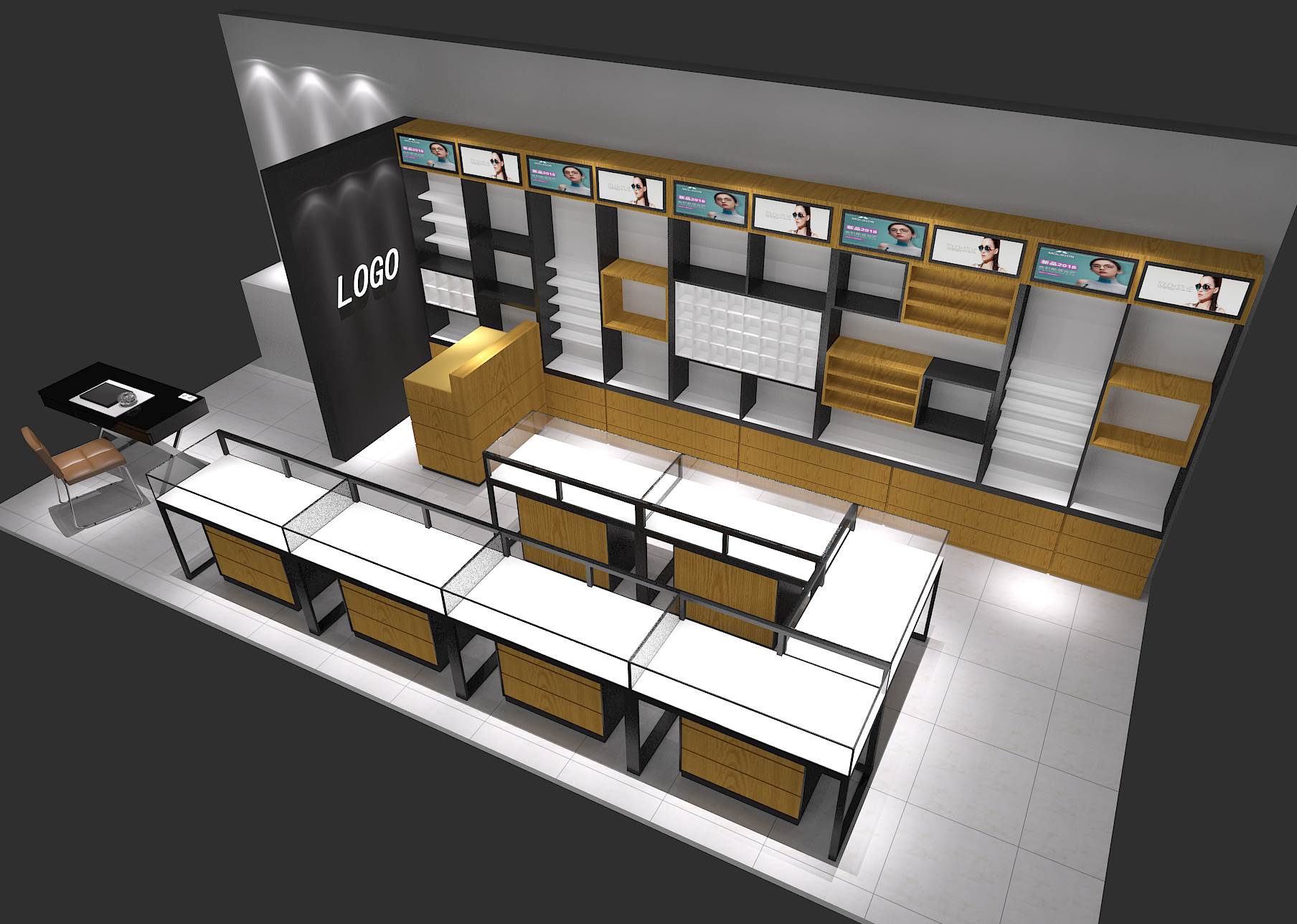 海口烟酒柜台,烟酒货柜定制,烤漆专柜生产,海南数码手机专柜