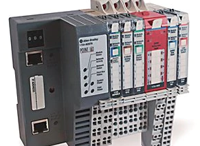 1734-Ie2V输入模块，AB模块的接线图