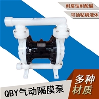 气动水泵QBY-40浓浆移送泵工程塑料化工泵