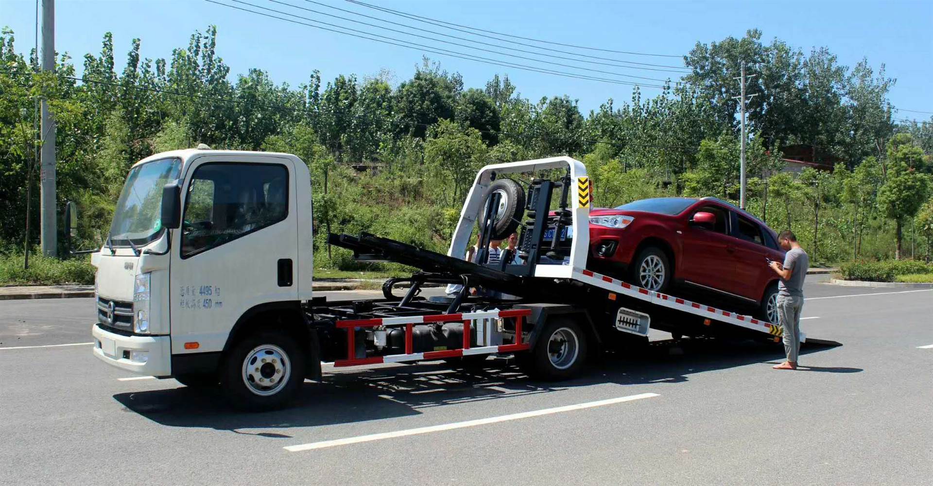 高速路救援车蓝牌一拖二道路救援车不超重现车销售