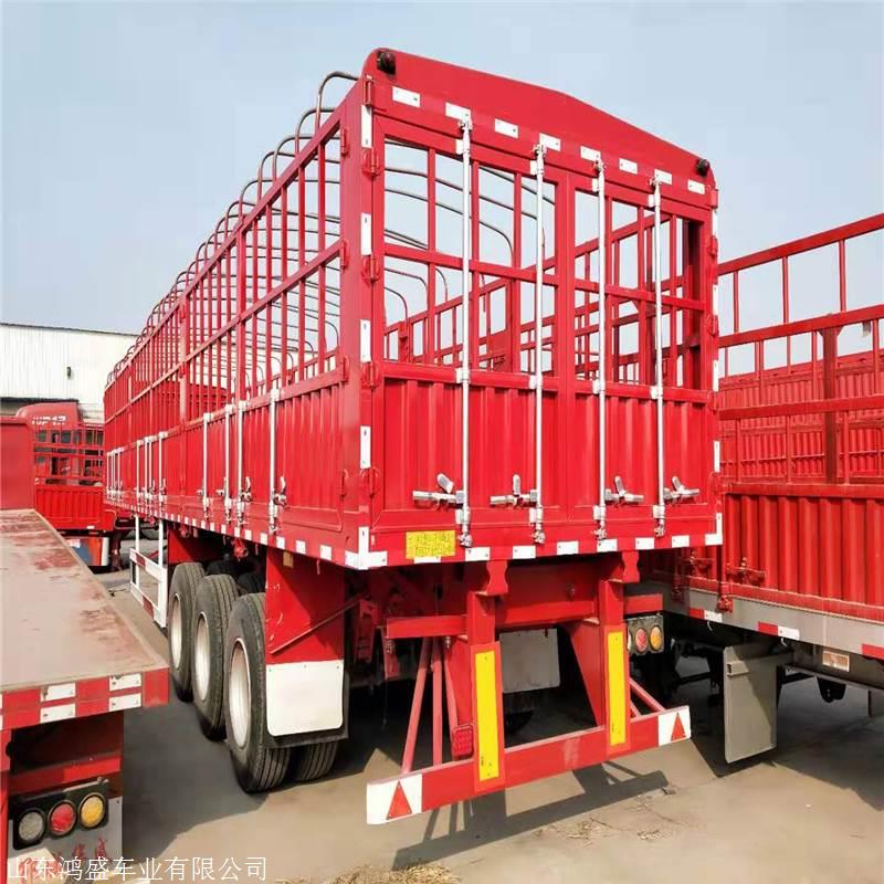 高强轻体半挂仓栏13米运输车制造厂家
