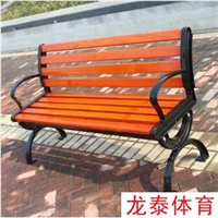 公园椅子生产厂家 铸铁腿防腐木公园长椅