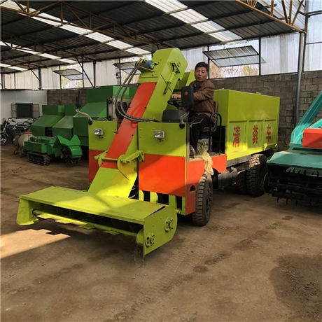 陕西牛棚粪污清洁铲粪车 全液压链条清粪车 省人工打扫清粪车