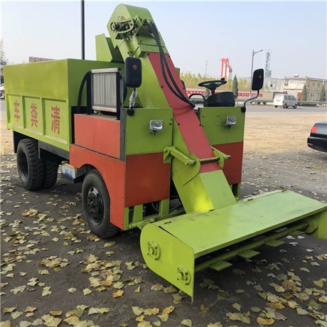 云南牧场自走清粪车 移动式刮粪装车清粪车