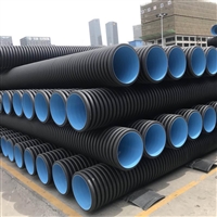 内蒙古中财HDPE双壁波纹管PE给水管塑料排水管道厂家直销