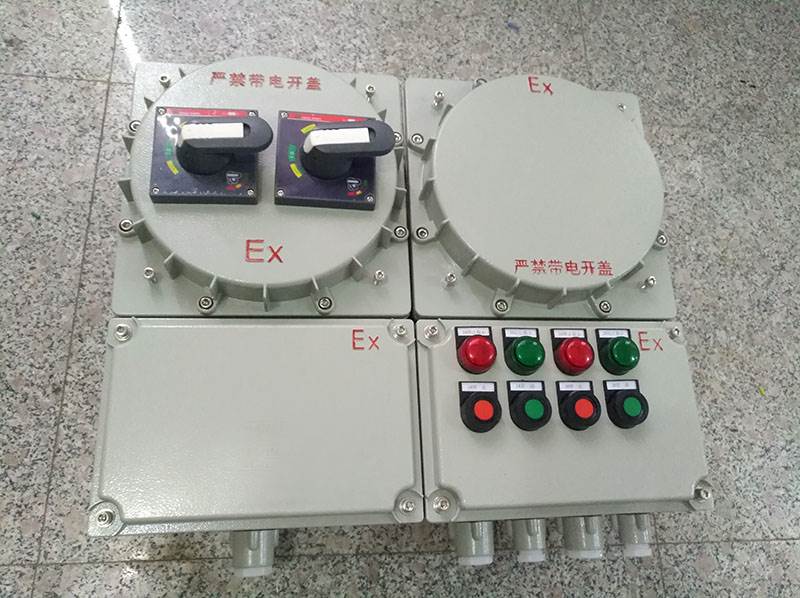 空壓機(jī)房現(xiàn)場(chǎng)防爆控制箱 