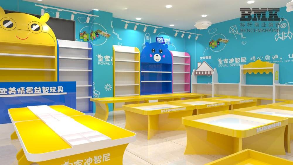南京商场玩具店装修案例儿童玩具展示柜设计制作南京标杆装饰