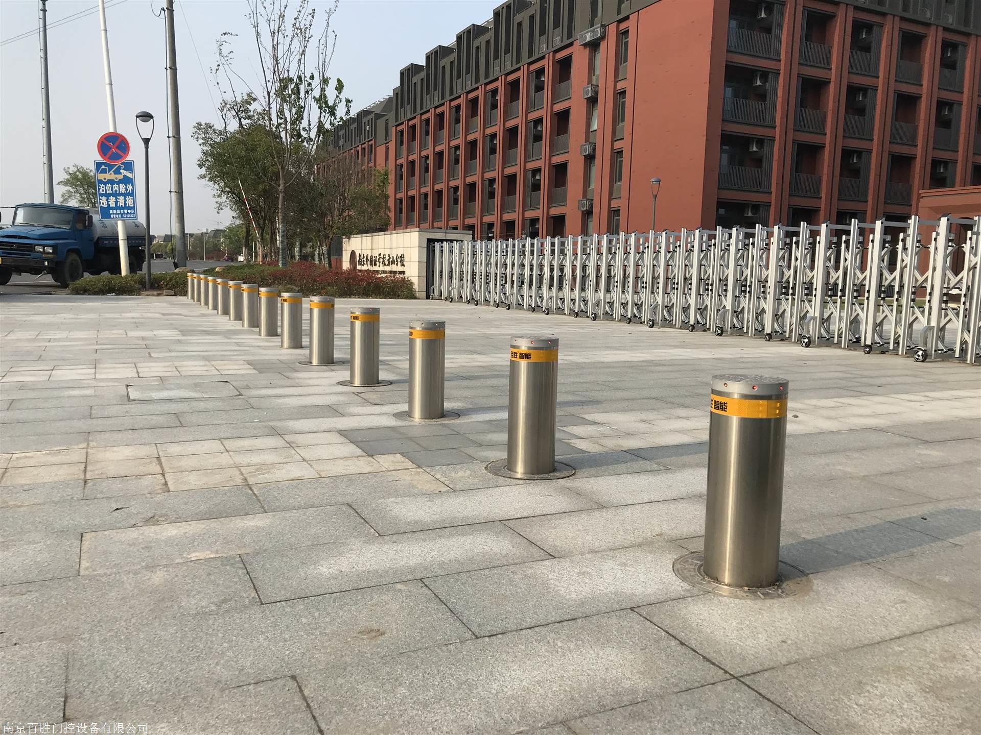 南京升降柱百胜36v电压校园专用升降地柱