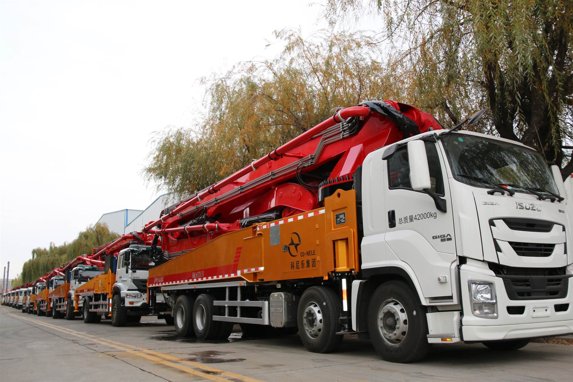 中路西建重庆五十铃58米混凝土泵车厂家直销