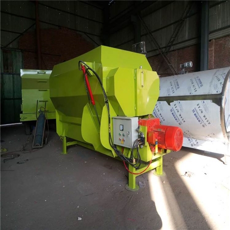 黑龙江全液压开仓门搅拌机全天粮混合拌料机双绞龙tmr搅拌机