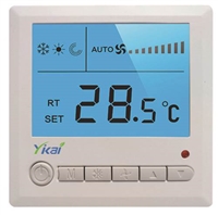 中央空调温控器 液晶屏风机盘管控制面板
