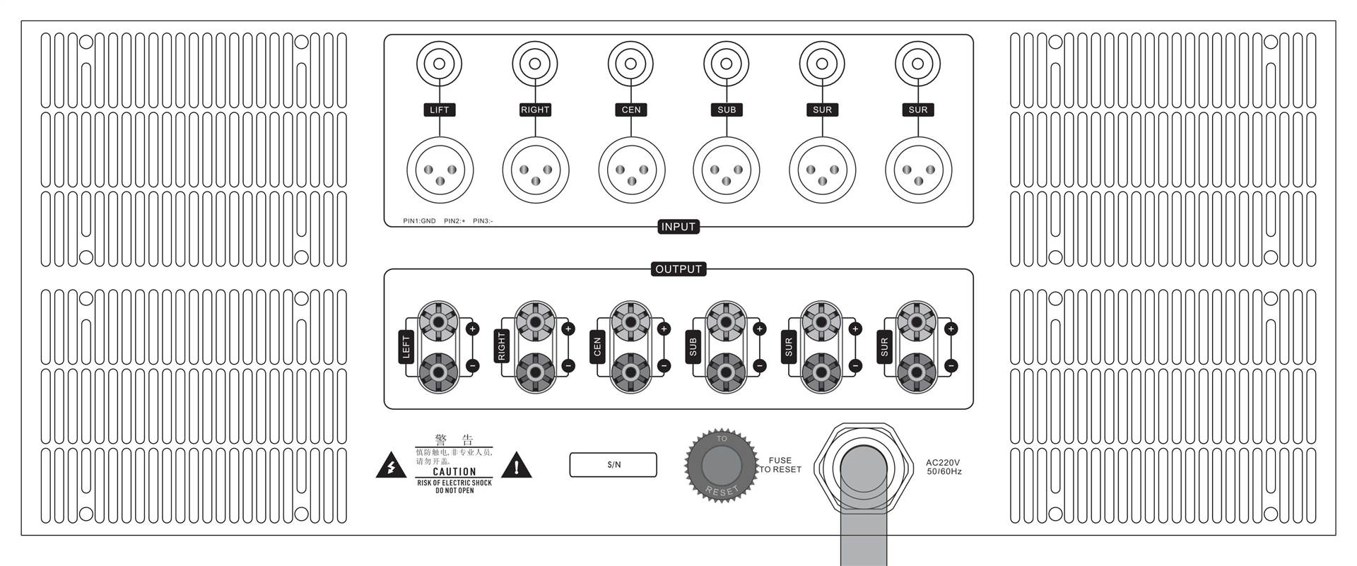 六通道AV功放  ip对讲