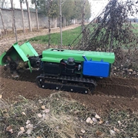 重庆多功能旋耕锄草履带开沟机自走式施肥回填机果树林松土开沟机