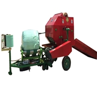 拉伸膜青贮包膜机 秸秆饲料保鲜打捆包膜机