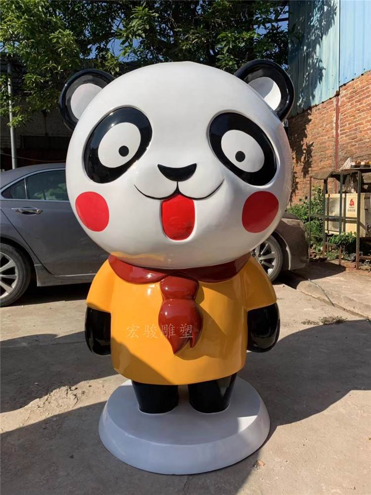 商场美陈玻璃钢公仔雕塑制作
