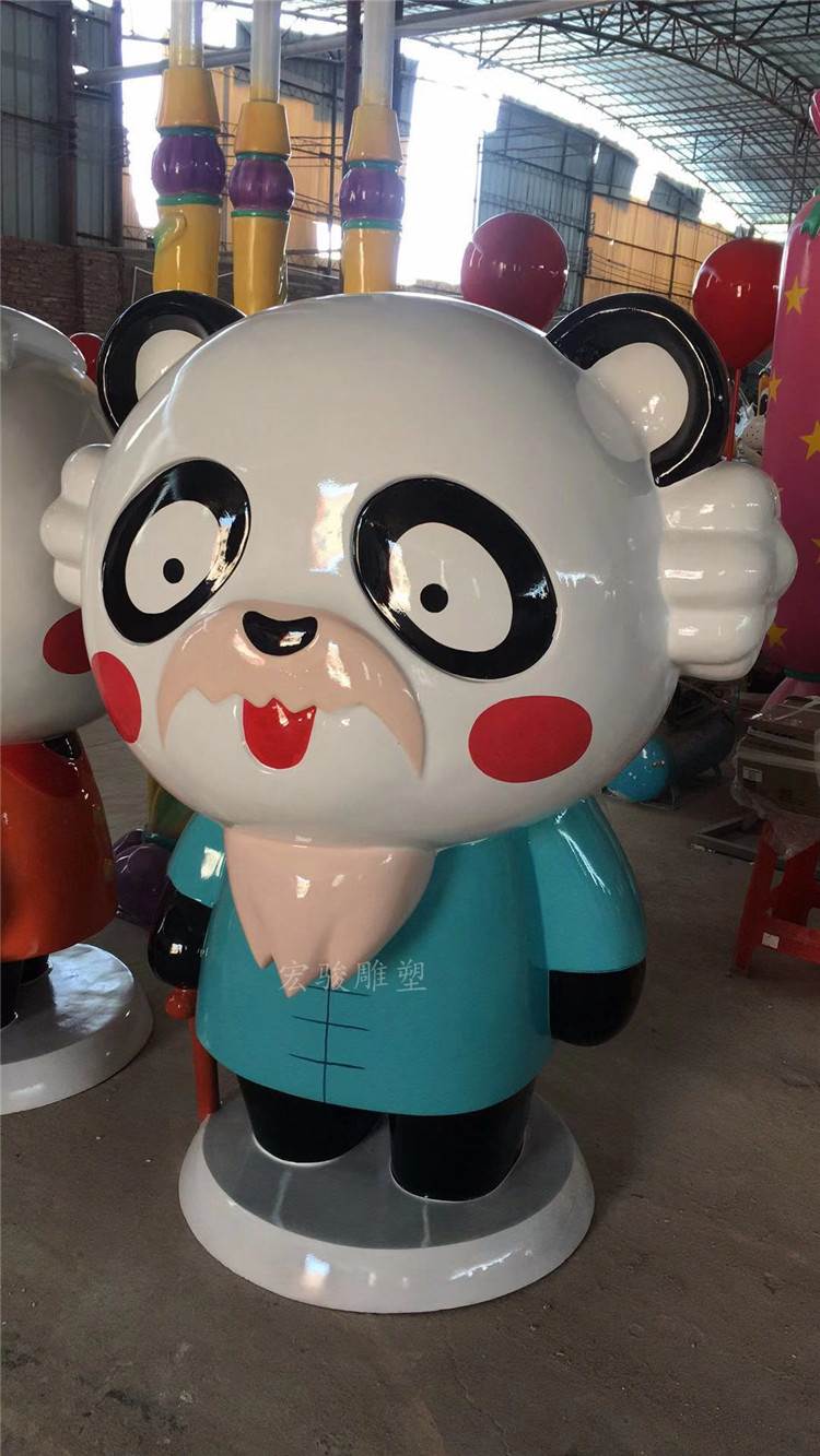 卡通动漫形象玻璃钢公仔雕塑