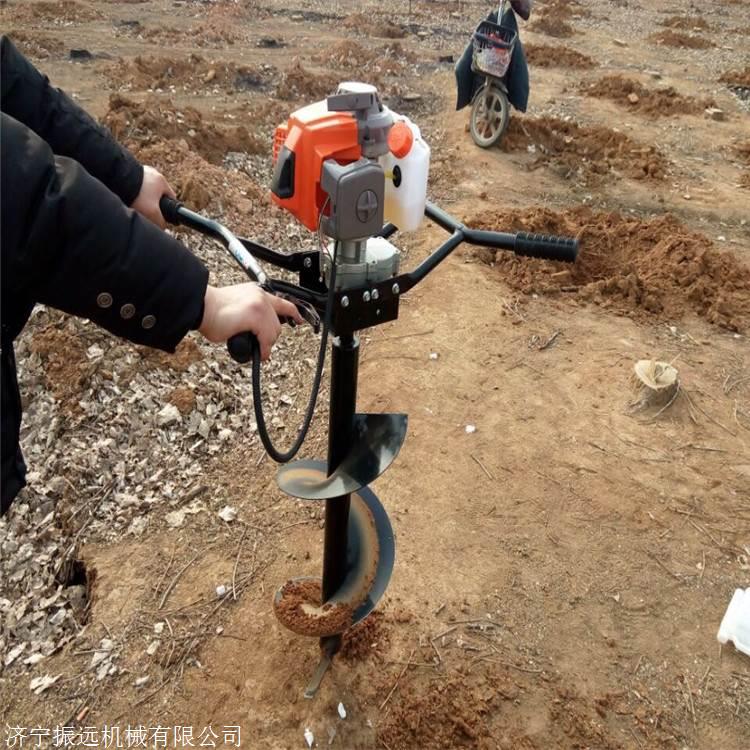 30直径挖坑机 果园种植用打坑机 汽油两冲程挖坑机