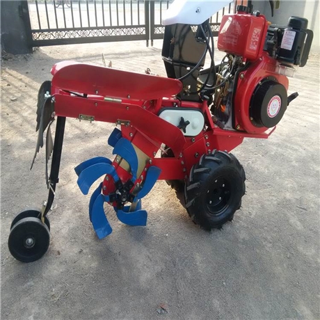 内蒙古大棚柴油动力田园机多功能农田开沟旋耕机