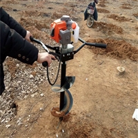 30直径挖坑机 果园种植用打坑机 汽油两冲程挖坑机