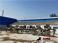 玻璃钢马雕塑，仿真马雕塑