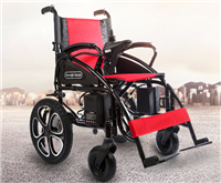 济南电动轮椅特价英洛华5213折叠轻便老年电动轮椅 老年代步车