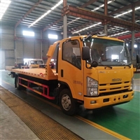 五十铃黄牌清障车 高速事故施救车 救援车厂家 一拖二平板拖车