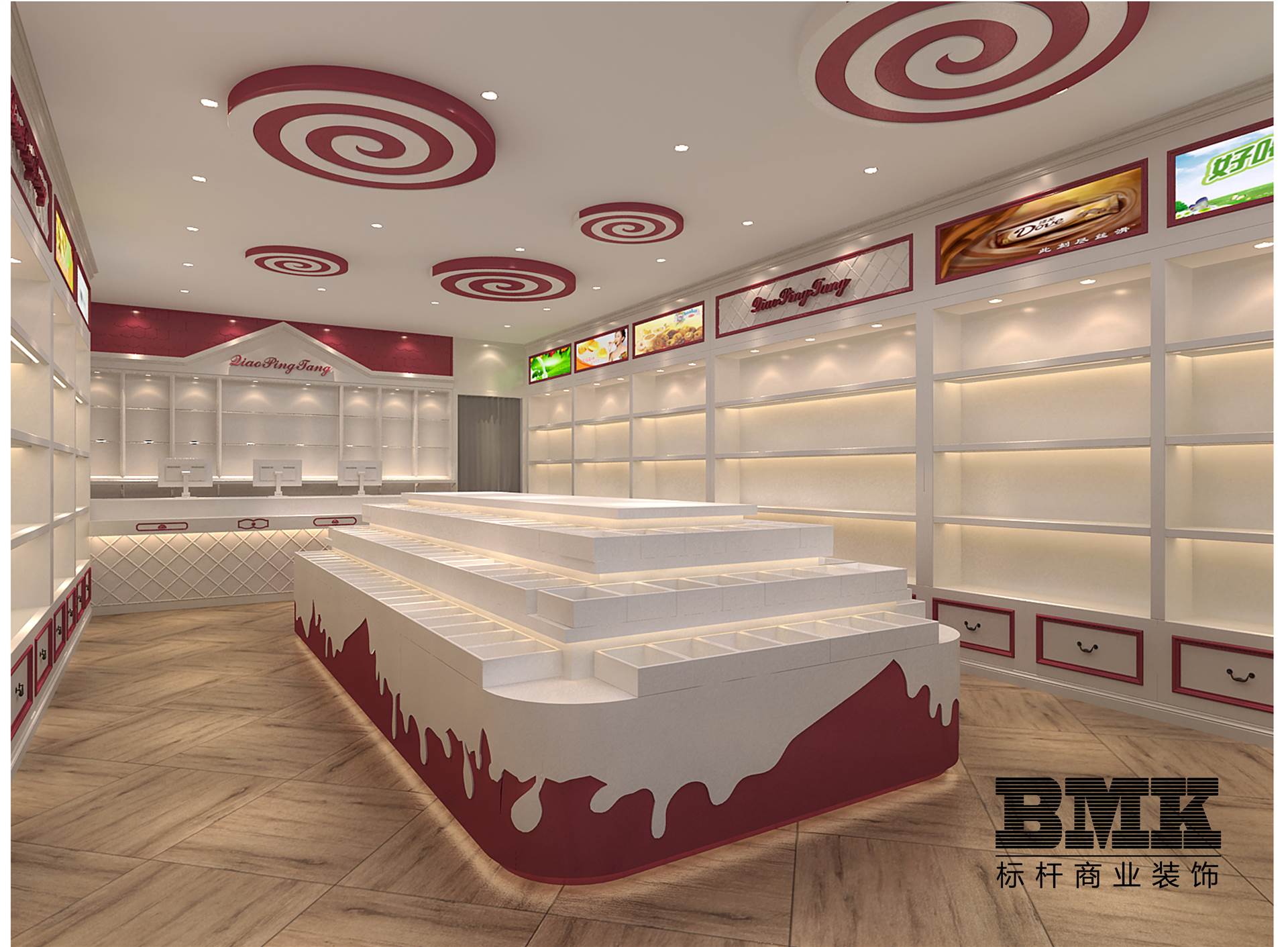 南京零食展示柜定制休闲食品展示柜便利店展柜南京标杆展柜厂