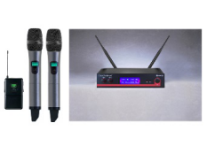 斯普曼ATW-5310U一拖二固定频点UHF无线话筒