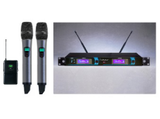 斯普曼ATW-8310U一拖二固定频点UHF无线话筒