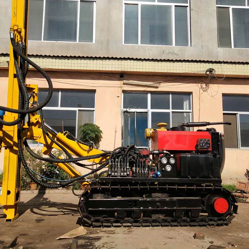 中旺履带式潜孔钻车 勘探爆破潜孔钻机 露天潜孔钻车