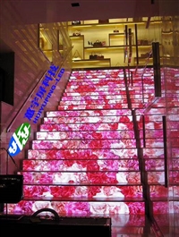 酒吧LED楼梯显示屏 LED舞台踏步屏 互动LED舞台屏 台阶全彩LED屏