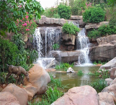 西安千层石假山制作,盆景假山批发厂家,水泥假山价格