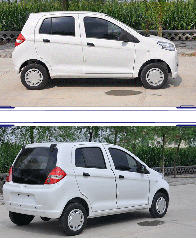 工厂直销宝路达四轮电动车全封闭老年代步车油电混合电瓶车