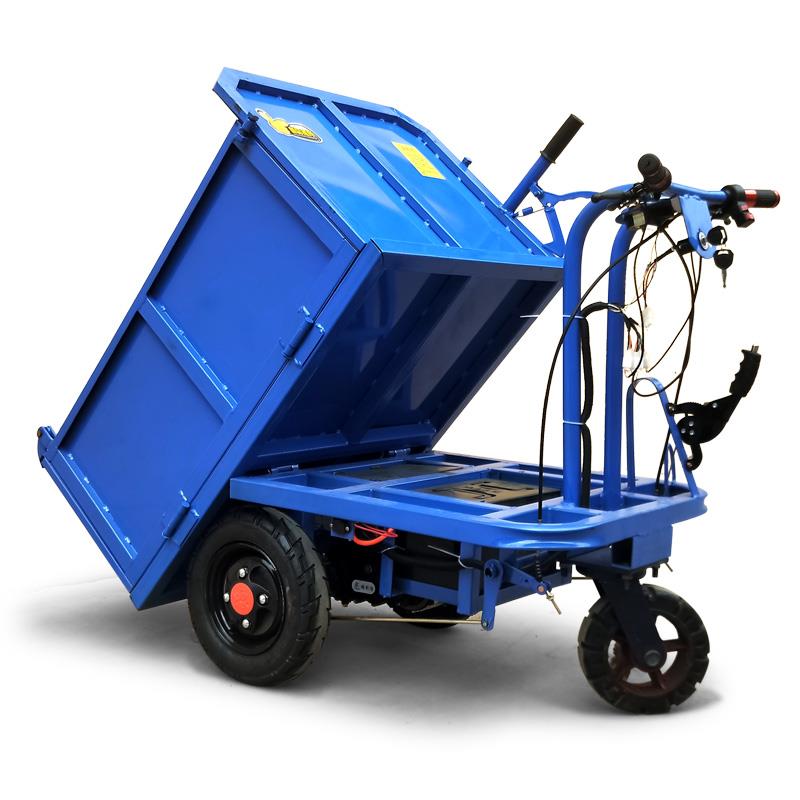 广川 电动灰斗车 拉砖电动两轮车运输车 手推电动灰斗车