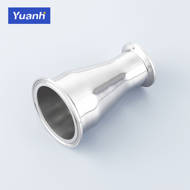 卫生级快装接头大小头304不锈钢同心大小头卡箍式变径管