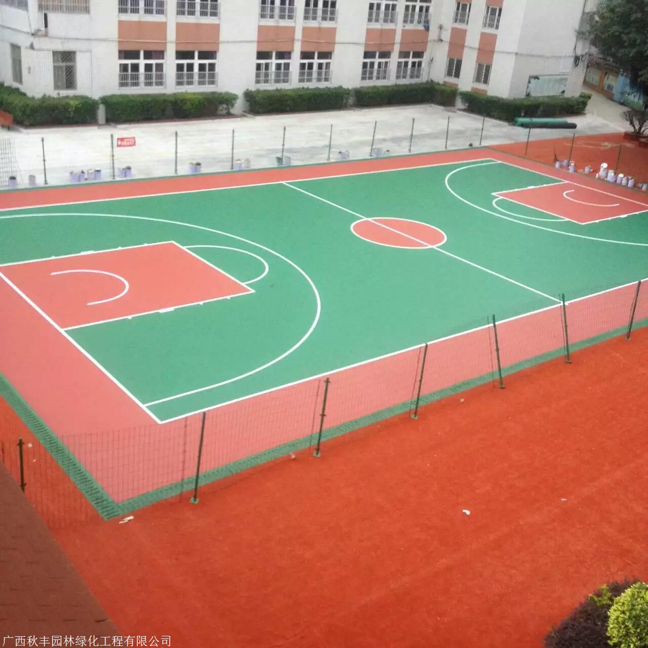 广西武鸣篮球场价格 篮球场铺装学校球场