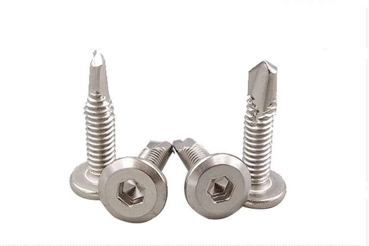 410不锈钢平头内六角钻尾螺丝燕尾螺钉内六角螺丝