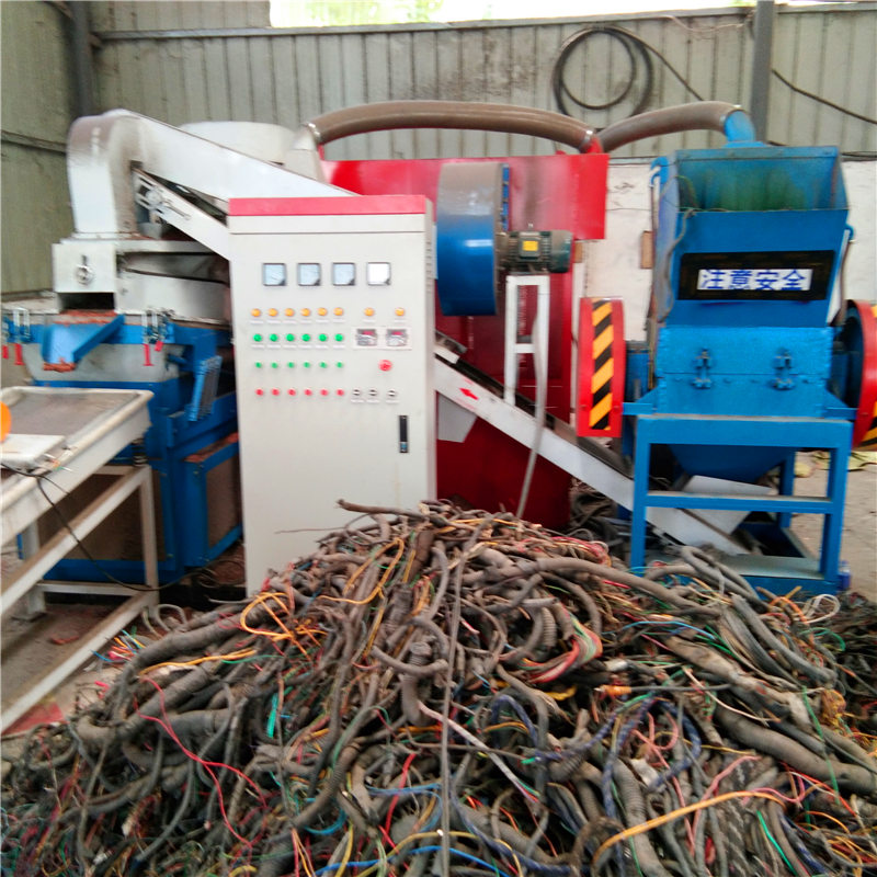 开铜米加工厂干式小型铜米机生产现场视频