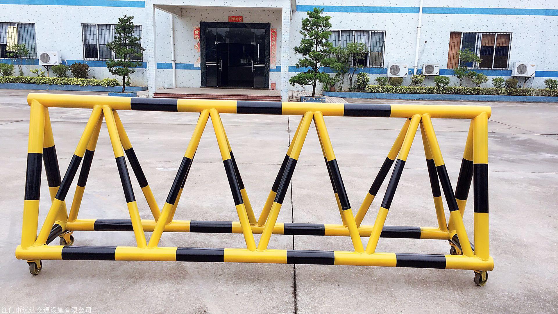 军事手推可移动防撞拒马 道路封闭防护栏杆 3人难推倒