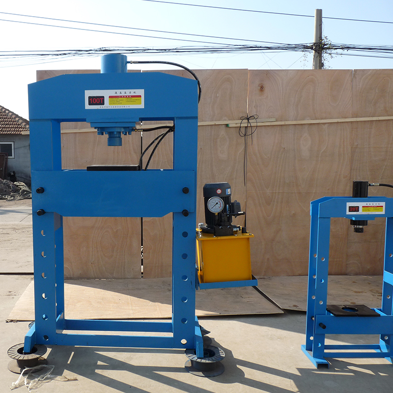 中拓手动电动压力机 电动液压立轴压力机 台式电动小型冲床