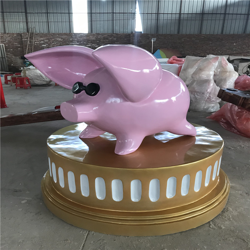北京玻璃钢卡通雕塑 楼盘小品雕塑价格 来图定制