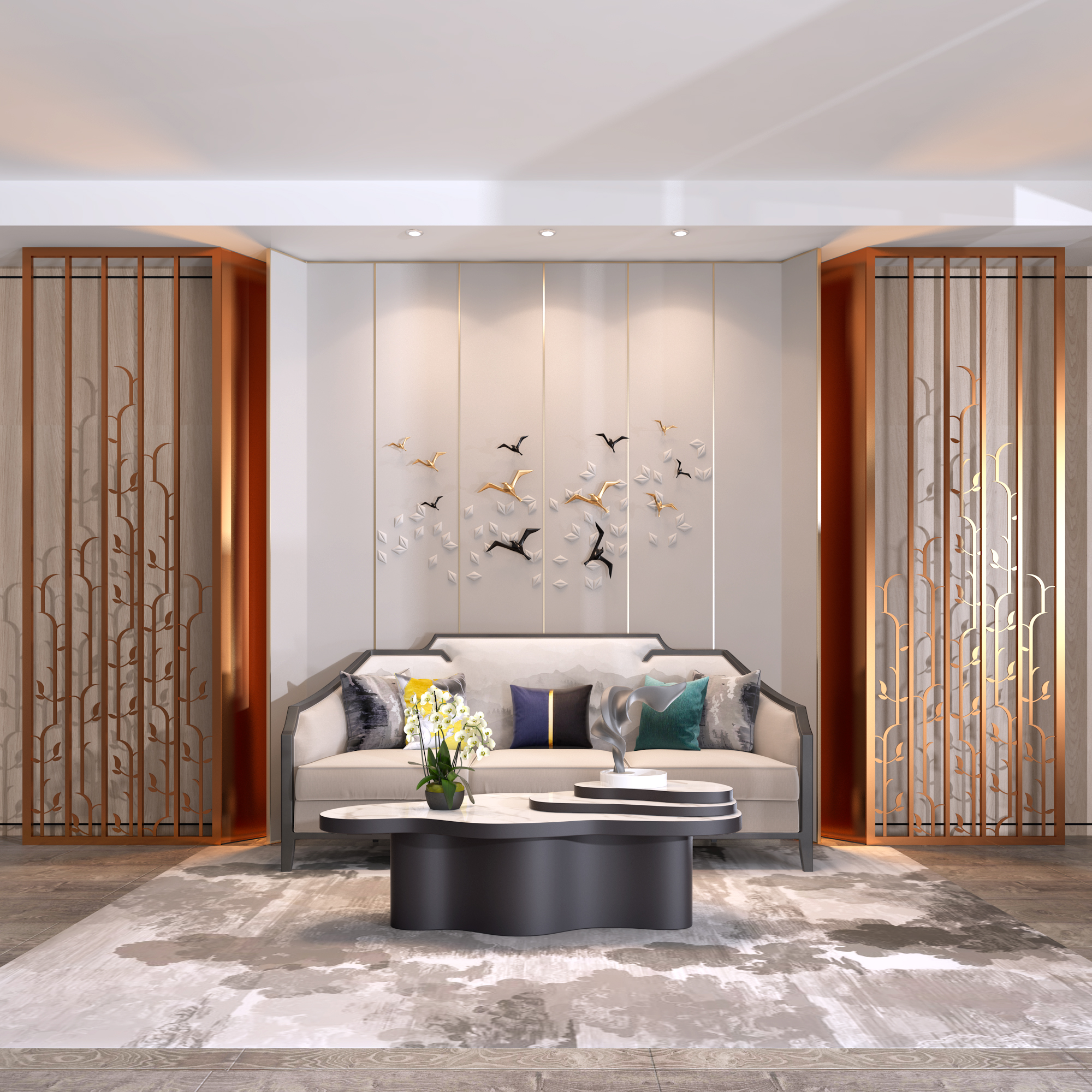 酒店不锈钢屏风广州骊庭厂家定制