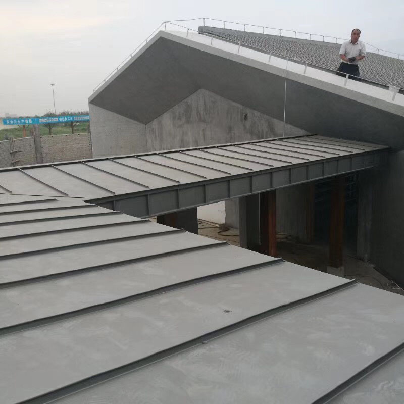 轻钢别墅矮立边屋面板09厚25430型铝镁锰合金