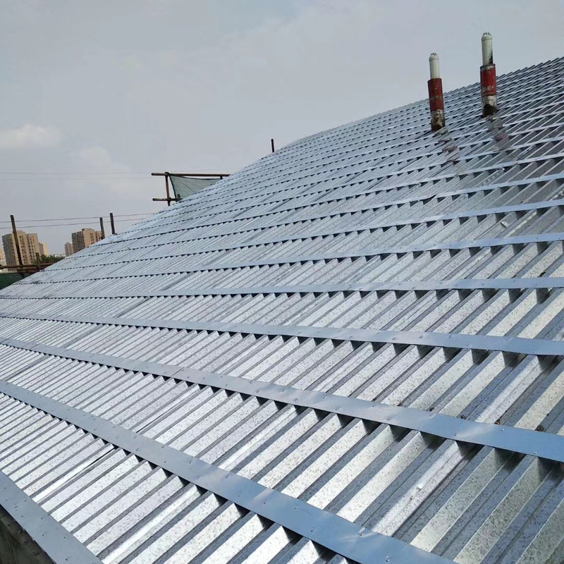 5厚压型钢板750型彩钢轻钢厂房金属屋面瓦