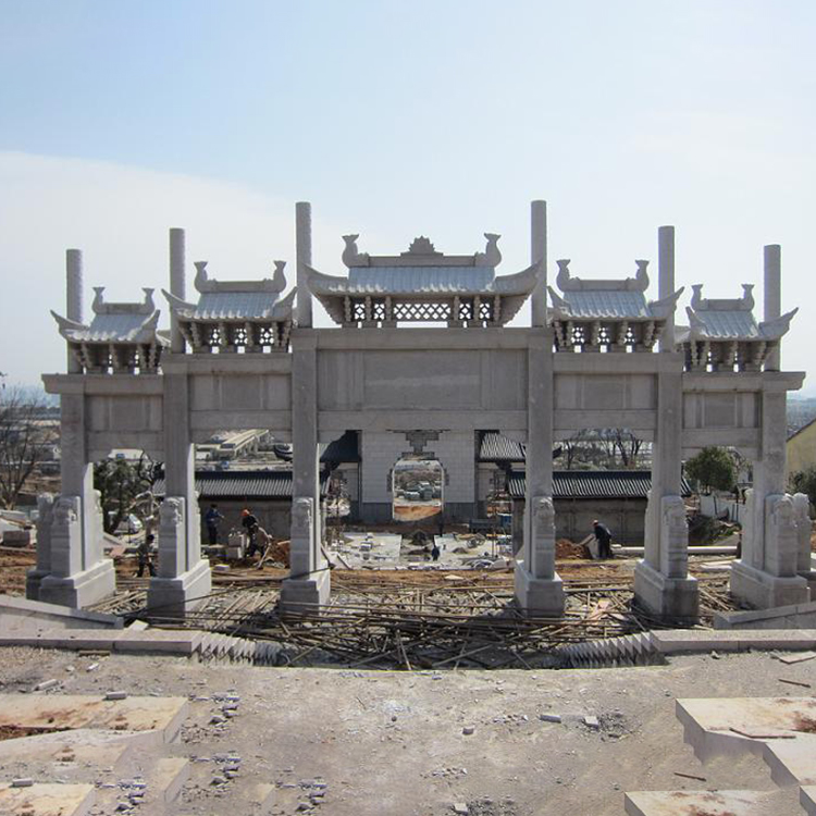 五门石牌坊 花岗岩石牌坊 石牌坊价格 石牌坊